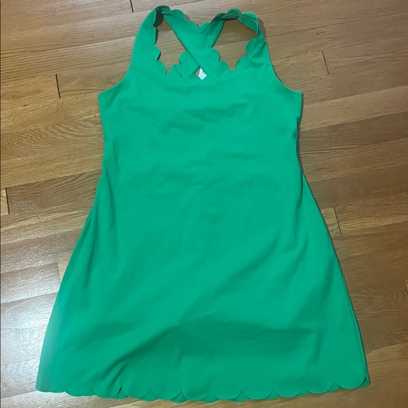 J. Crew Factory Dresses & Skirts - Green Scalloped Hem sports Dress